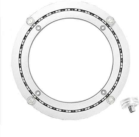 Aluminum Alloy Turntable Bearings Silent 31in, 39in, Heavy Duty Bearing Table Swivel Plate Hardware Round Rotating Turntable, For Smooth Without Stuttering (Color : Silver, Size : 20 in - 500mm)