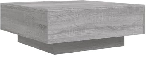 vidaXL Table Basse, Table d'Appoint, Bout de Canapé, Meuble de Salon Salle de Séjour Intérieur, Moderne, Sonoma Gris Bois d'Ingénierie