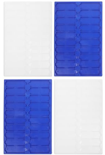 PartyKindom 4pcs 20 Slide Storage Plate Microscope Pathological Plate Plastic Trays Plastic Serving Trays Slide Holder Banana Hanger Cardboard Trays Plastic Slide Storage Tray Operation Panel