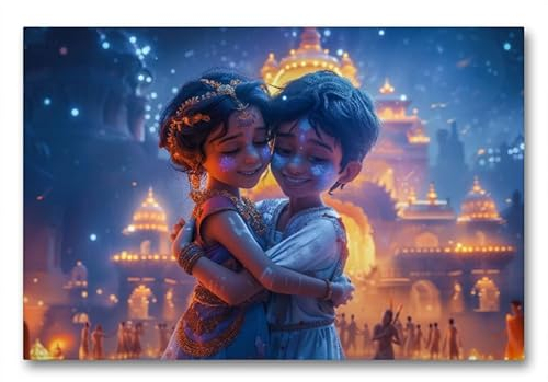 CALVENDO Leinwand · Holi Festival in Indien