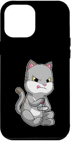 Gato Gamer Joystick Carcasa para iPhone 15 Pro Max