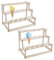SUPERFINDINGS Set di Supporti per Coni Gelato con 2 buchi Porta Coni In Legno A 66 livelli Porta Coni per Dolci e Caramelle per Feste di Compleanno e Matrimoni