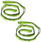 PATIKIL Cinghie a Catena a Margherita, 2pz Cinghia a Catena in Nylon Regolabile Cinghia Arrampicata Resistente con 8 Loop per Altalena Amaca Yoga Aereo, Verde
