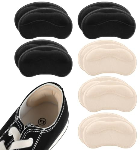 Sibba 6 Paar Fersenkissen Pads Selbstklebende Ferseneinlagen für Stiefel Lose Schuhe Zu Groß Anti Blasen Schuheinlagen Fersenschutz Wiederverwendbare Fersenschutz Einlagen Für Damen Und Herren