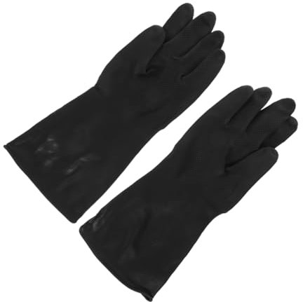 Healeved Guanti Lavaggio Piatti in Gomma Riutilizzabili Resistenti Olio e Macchie con Polsini Estesi Adatti Cucina Pulizia Multifunzione