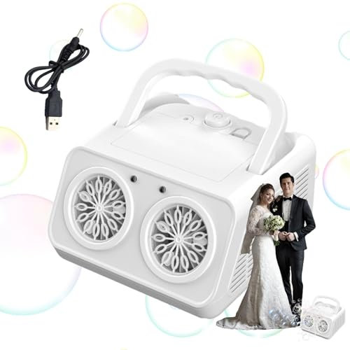 Machine à Bulles de scène – Souffleur de Bulles Automatique, Machine à Bulles légère pour fêtes | Machine à Bulles télécommandée de Grande capacité, souffleur de Bulles Automatique Professionnel pour