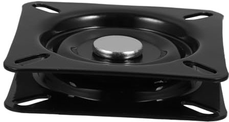 Warmhm Zubehör für Drehhocker Schwenkmechanismus Schwenkteller für Möbel Drehteller für Barhocker Drehmechanismus für Relaxsessel Sitzpodeste Sitz drehbar Möbeldrehplatte Eisen Black