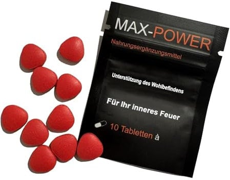 10 Rote Tabletten, die Originalen, aktiven mann und Frau, Nahrungsergänzungsmittel für Frauen & Männer, Boost-Tabletten, Libido Steigernd, sehr intensiv