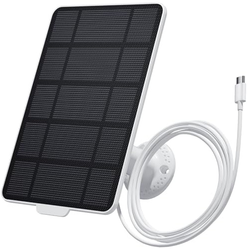 Pannello solare di tipo C da 3 W per telecamere di sorveglianza, 5 V/1 A, impermeabile, alta efficienza e alimentazione durevole