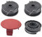 Bobines de fil pour coupe-bordure Bosch ART 36-36 LI, ART24/24+, ART 27/27+, ART 30/30+, bobine de rechange F016800351 (3 bobines de fil +1 couvercle de bobine)