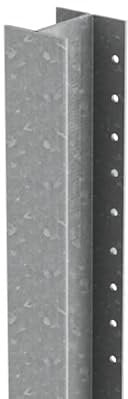 DuraPost Classic Galvanised Fence Post | 4 Pack | 48 x 54 x 2400mm | Strong & Durable Steel Fence Post for Garden