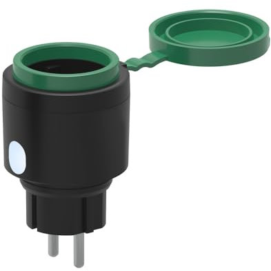 Offgridtec Smart WiFi Außensteckdose, App-gesteuert über Smart Life/Tuya, Echtzeit-Energieüberwachung, Timer & Szenen, Alexa/Google Home kompatibel, 16A/3680W Maximalbelastung, 4 Stück