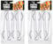 HOMESHOPA Clear Plastic Serving Tongs, 8 Pack Salad Mixing Cutlery Long Handle, Durable, Reusable & Multipurpose Stylish Dining Tongs, Perfect for Birthday Parties Weddings Camping & Events