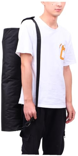 Healifty Bolsa De Mano para Esterilla De Yoga, Lona Resistente, Correa Ajustable, Bolsa De Almacenamiento Portátil, Gran Capacidad, Color Negro, Uso Exteriores y Transporte Fácil De Mat Yoga