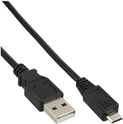 InLine 31715 Micro-USB 2.0 Kabel, USB-A Stecker an Micro-B Stecker, schwarz, 1,5m