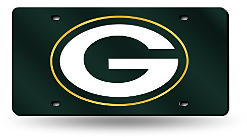 Rico Industries NFL Green Bay Packers Laser Inlaid Metall Nummernschild Tag Teamfarbe, 15,2 x 30,5 cm