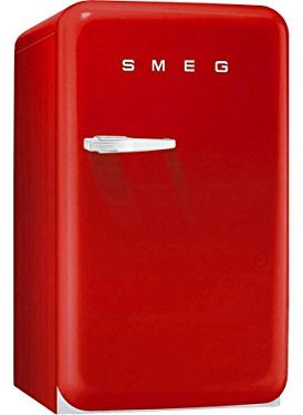 Réfrigérateur 1 porte Smeg FAB10RR - Réfrigérateur 1 porte - 120 litres - Réfrigerateur/congel : Froid statique / Froid statique - Dégivrage automatique - Rouge - Classe A+ / Pose libre