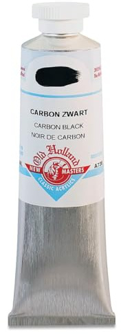Old Holland : New Masters Classic Acrylics : Carbon Black 60ml tube