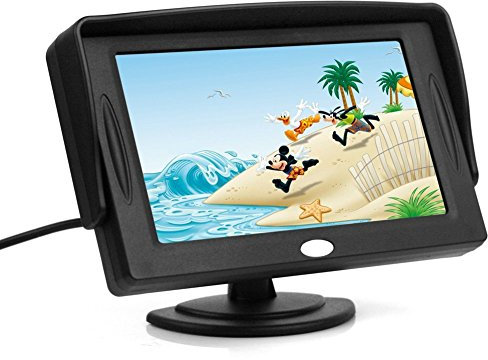 BW 4.3 TFT LCD Color Monitor 16: 9 for Car Reversing Parking Rearview Camera GPS