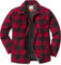 Legendary Whitetails Outdoorsman Herren Wollmantel mit Sherpa-Futter, Buffalo Plaid, Größe L