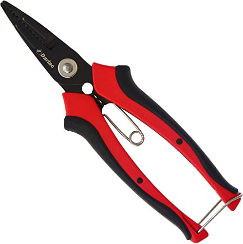Darlac Cut'n'Hold Flower Snips – Garden Scissors Ideal for Cutting and Arranging Flowers and Deadheading – Razor Sharp, Fine Blades to Cut and Hold Stems- SK5 High Carbon Steel Blade
