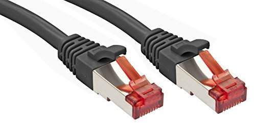 Lindy Cavo di rete S/FTP Cat.6, Nero 5m