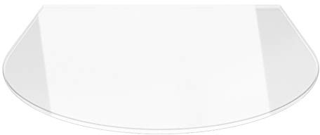 Funkenschutzplatte Rundbogen 120x130cm Glasplatte ohne Dichtung | Glasbodenplatte, Glas, universal, Kaminofen, Kamin