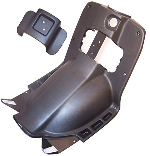 one by Camamoto cod 77366098 plastica paragambe contro scudo colore nero compatibile con gilera stalker anno dal 1997 al 2012 (rif. orig. Gilera 574207000C)