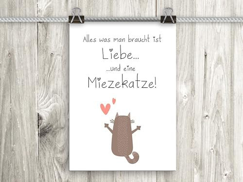 artissimo, Poster mit Spruch, Din A4, PE0059-DR, Alles was man braucht.., Bild mit Spruch, Spruchbild, Wandbild, Plakat, Kunstdruck, Zitat, Sprüche, Wanddekoration, Typographie, Typografie
