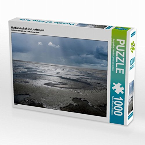 CALVENDO Puzzle Wattlandschaft im Lichterspot | 1000 Teile Lege-Größe 64 x 48 cm Foto-Puzzle für glückliche Stunden