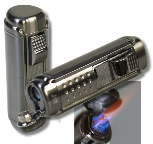 WinJet Zigarren Feuerzeug Titan 4fach Jetflamme-Bohrer 2 inkl. Lifestyle-Ambiente Tastingbogen