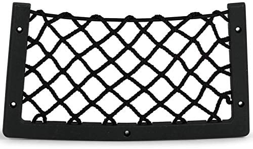 wellenshop Ablagenetz Elastisch 302 x 169 mm mit Rahmen Kunststoff Schwarz universal Gepäcknetz Netz Boot Gepäckgitter Ablage Stretch