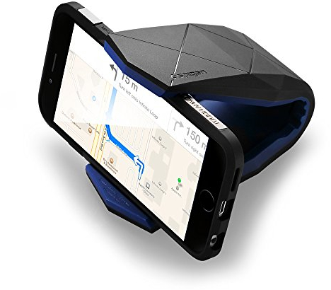 Spigen Kuel [S40] ver.1 (Stealth), Handy Halterung Auto Horizontal Aerodynamisches Design KFZ Autohalterung fürs Armaturenbrett - Kompatibel mit iPhone, Galaxy, Huawei, usw