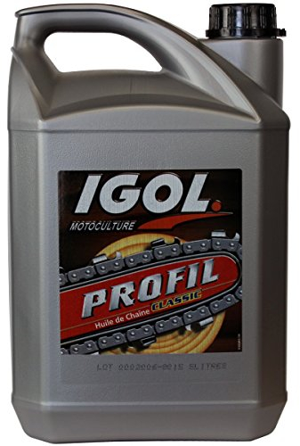 Huile de chaîne filante IGOL pour tronçonneuse et élagueuse - 5 litres