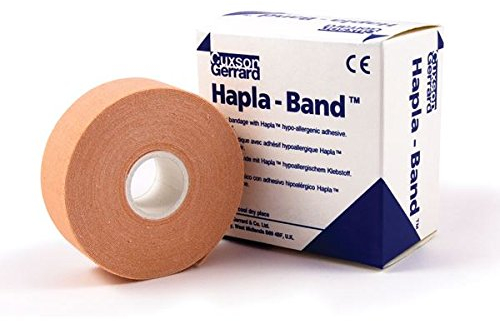 Hapla-Band Rouleaux de pansement adhésif de 10 mètres de long - extensible - Bande de bandage mince élastique hypoallergénique