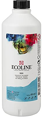 Ecoline Flüssig-Aquarellflasche 490 ml Türkisblau 522 (11725220)