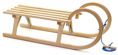 Holzfee Hörnerschlitten Hörnerrodel Baran 95 Schlitten Holz