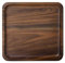 Plateau de petit déjeuner rustique en bois de noyer – Plateau en bois massif pour tapas, thé, table basse – Grand cadeau carré pour pendaison de crémaillère