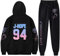 Dolpind Kpop Hoodie Love Yourself Suga Jimin Jung Kook V Rap Jin Sweatshirt Pants 2-teiliges Set Merchandise