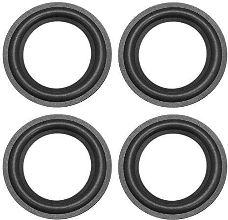 sourcing map 4.5 4.5 Inch Speaker Foam Edge Surround Rings Replacement for Speaker Repair or DIY 4pcs