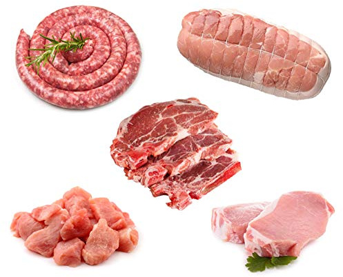 Porc français - Colis de viande de porc de 5 kg - Origine Occitanie