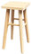 Acan Tradineur - Taburete Cuadrado de Madera con Patas Redondeadas, banqueta con reposapiés para Bar, Cocina, hogar, 47 x 24 x 24 cm