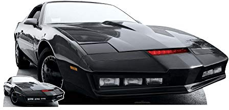 Star Cutouts Ltd SC1640 Kitt Car Knight Rider großer Ausschnitt mit kostenlosem Mini-Kartonständer für THR Home, Decor & 1980er Fans, mehrfarbig