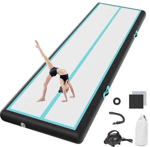 airtrack matte mit elektrischer Luftpumpe 10cm hoch 2M Tumbling Matten Aufblasbare turnmatte Matte gymnastikmatte Yogamatte Camping Trainingsmatte