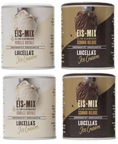 Luicella's Eis-Mix Eispulver Probierpaket - 100% natürlich - 4er Set