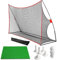 FINGER TEN Golf Hitting Practice Net 10x7 Feet with Hitting Mat & Balls, Tees, Carry Bag, Chipping Nets for Indoor/Outdoor Use