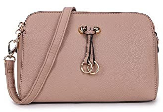 Long & Son 23327 Damen Schulter- und Umhängetaschen, mittelgroß, khaki, Einheitsgröße