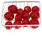 Meiwlong 12 PCS Gefälscht Lebensecht Mini Rot Apfel Künstliche Realistisch Modell Requisiten Dekoration Haushalt Party Faux Kunststoff Früchte Ornament Fest Küche