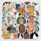 50 Stück Aufkleber Hase Stickers Auto Laptop Telefon Gitarre Skateboard Motorrad Fahrrad Hasen Stickers Set Vinyl Wasserdicht Aesthetic Aufkleber für Jugendliche Kinder Erwachsene