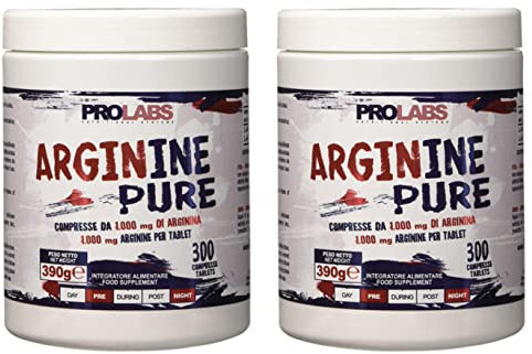 Prolabs Arginine Pure 300 compresse da 1 grammo (2 confezioni) - arginina compresse -